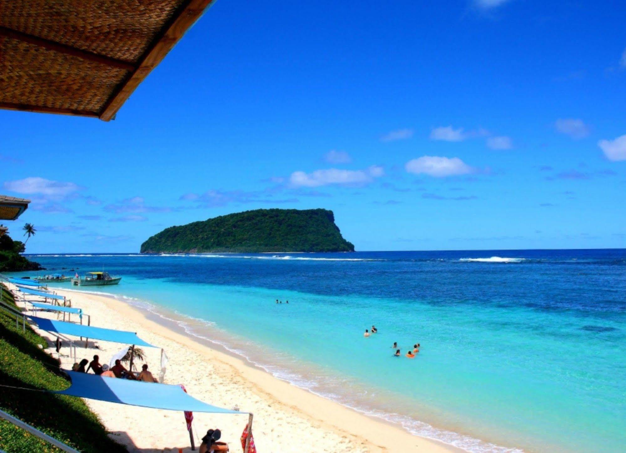 Litia Sini Beach Fales Lalomanu Exterior foto